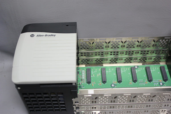 ALLEN BRADLEY CONTROLLOGIX 13 SLOT PLC CHASSIS W/ POWER SUPPLY 1756-A13/B PA75/B