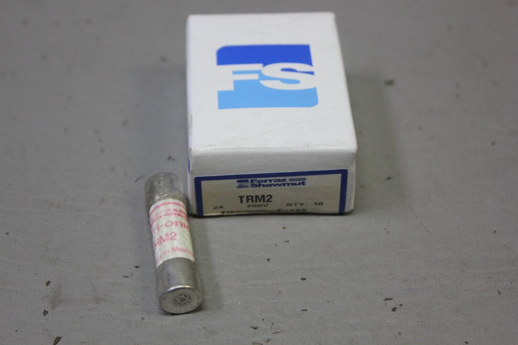LOT OF 10 NEW FERRAZ SHAWMUT TRM2 TRIONIC FUSE FUSES 2A