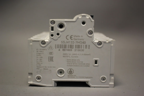 Lot of 7 SIEMENS CIRCUIT BREAKER 5SJ4132-7HG40