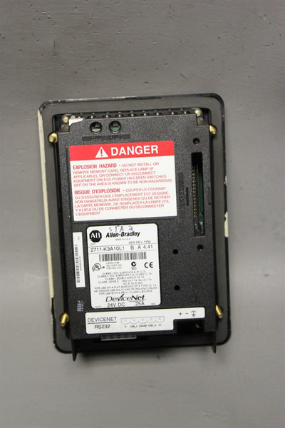 ALLEN BRADLEY PANELVIEW 300 HMI OPERATOR INTERFACE PANEL 2711-K3A10L1 B #1