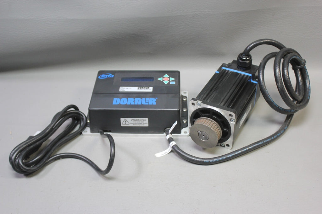 DORNER ELECTRIC TORQUE MACHINES CONVEYOR MOTOR DRIVE SYSTEM & MOTOR 1006459-01