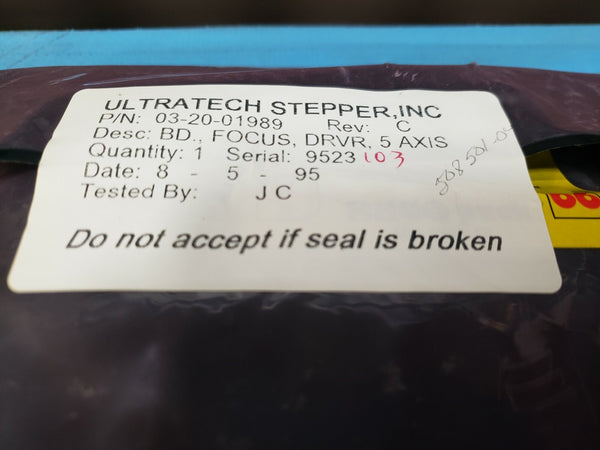 Ultratech Stepper WAS Driver 5 Axis Focus Driver Board 03-20-01989 Rev. C