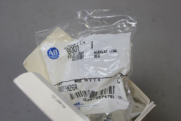 LOT OF 10 NEW ALLEN BRADLEY RED PILOT LIGHT LENSES 800T-N26R SER. C