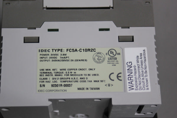 NEW IDEC MICROSMART PLC FC5A-C10R2C