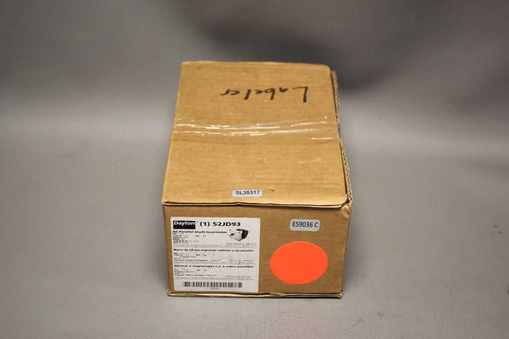 NEW DAYTON AC PARALLEL SHAFT GEARMOTOR  52JD93