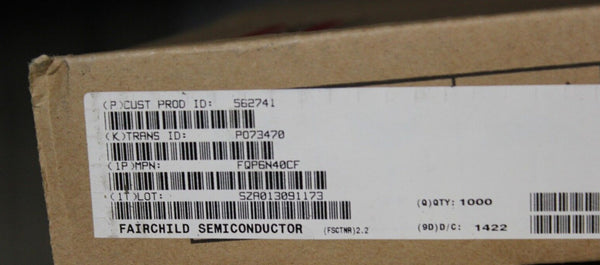 1000 NEW FAIRCHILD POWER MOSFET CIRCUIT IC'S FACTORY SEALED BOX FQP6N40CF