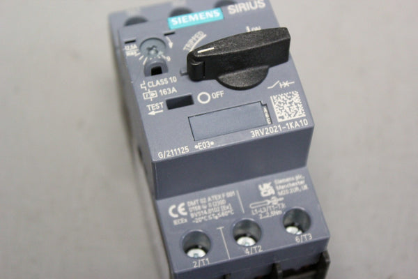 SIEMENS MOTOR PROTECTION CIRCUIT BREAKER 3RV2021-1KA10