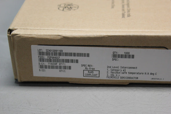 1000 NEW FAIRCHILD POWER MOSFET CIRCUIT IC'S FACTORY SEALED BOX FQP6N40CF