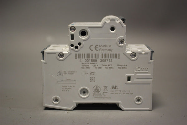 Lot of 2 SIEMENS CIRCUIT BREAKER 5SY4111-7MCB C5