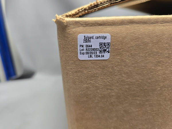 12 NEW DOW  184 250ML SILICONE ELASTOMER SYLGARD CARTRIDGES