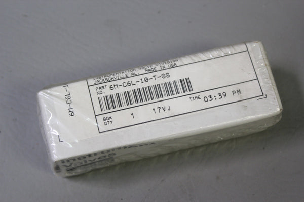 NEW PARKER CHECK VALVE 6M-C6L-10-T-SS