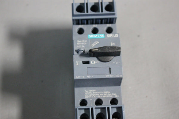 UNUSED SIEMENS SYSTEM PROTECTION CIRCUIT BREAKER 3RV2711-1KD10