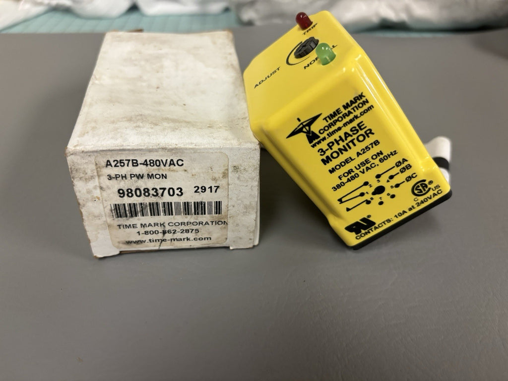 NEW Time Mark Corporation 3-Phase Monitor A257B-480VAC