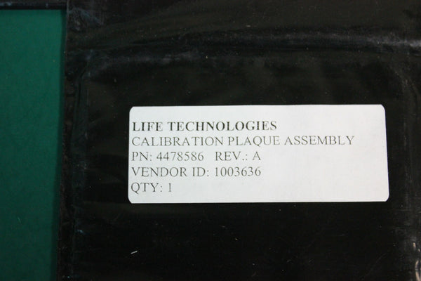 x6 Life Technologies Calibration Plaque Assembly 4478586 Rev A
