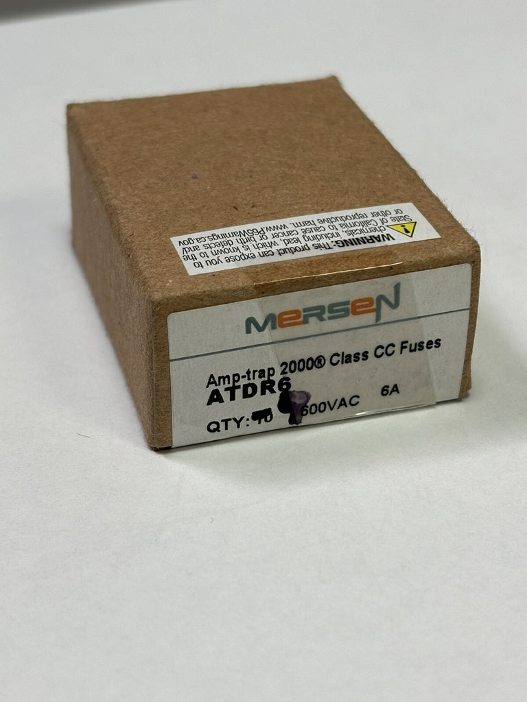 10- Mersen Ferraz Shawmut ATDR6 6A 600V TIME DELAY Fuse Class CC