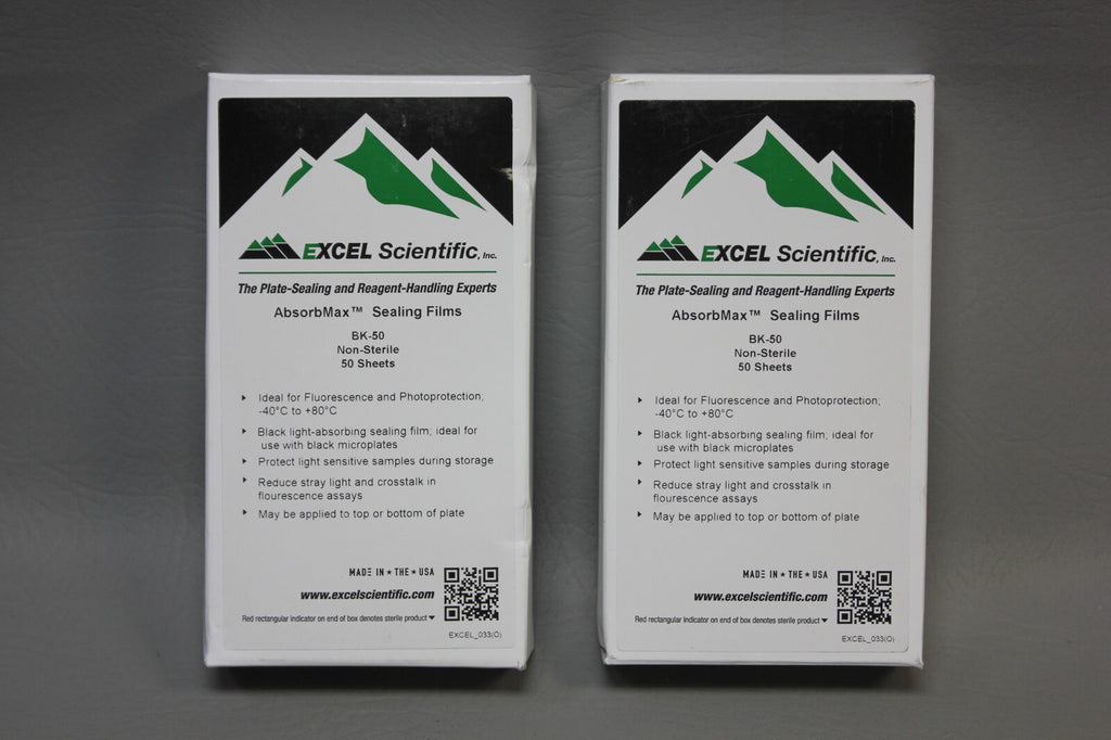 100- EXCEL SCIENTIFIC ABSORBMAX PLATE SEALING FILMS BK-50 EXPIRED 02-2024