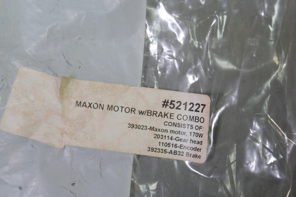 NEW MAXON MOTOR WITH BRAKE/GEARHEAD/ENCODER 521227