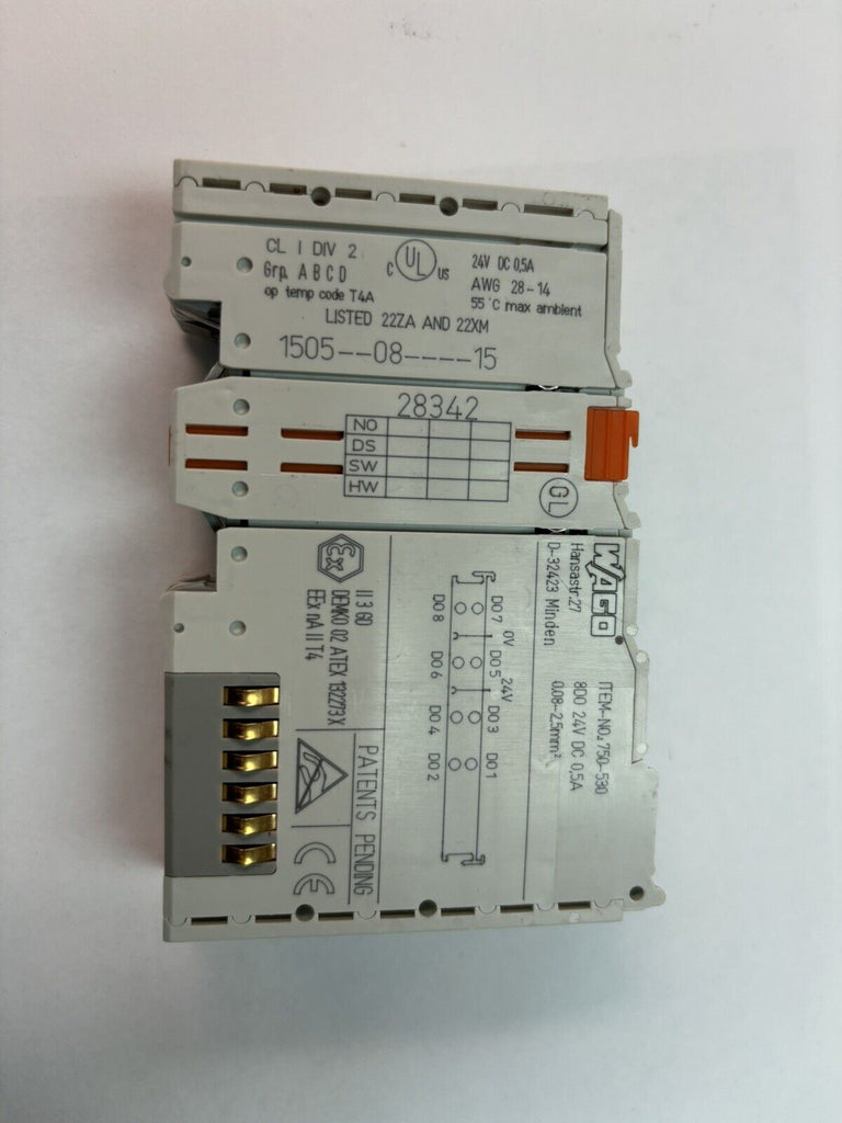 2- WAGO 750-530 8 Channel Digital Output Module