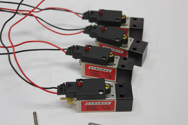 LOT OF 4 DYNAMCO 24VDC SOLENOID VALVES D1X346
