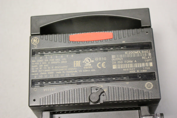 GE VERSAMAX PLC MODULE WITH CARRIER IC200MDL940J & IC200CHS0002