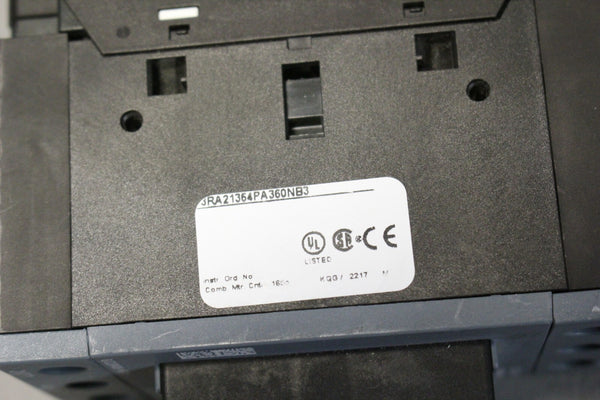 SIEMENS COMBINATION MOTOR STARTER  3RA21354PA360NB3