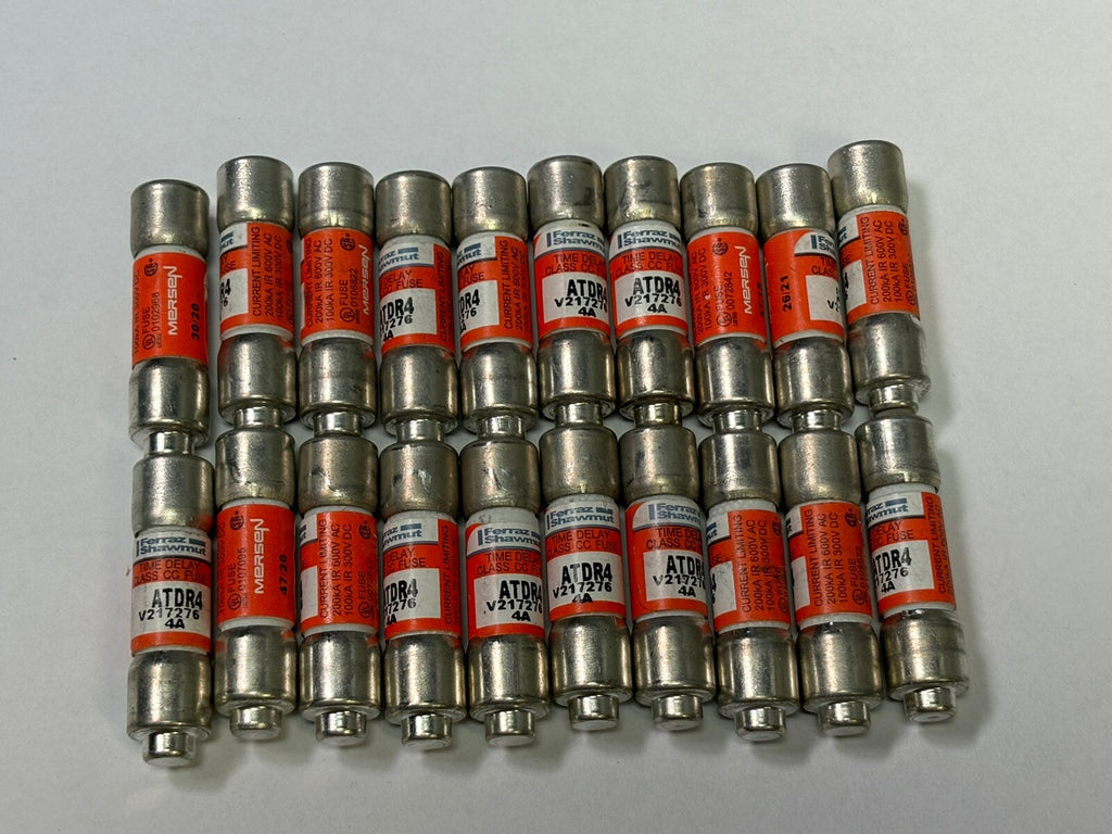 10- Mersen Ferraz Shawmut ATDR4 4A 600V TIME DELAY Fuse Class CC NO BOX