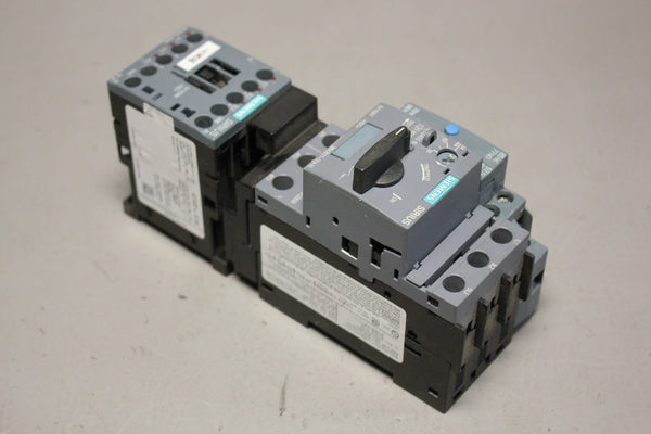 SIEMENS SIRIUS CIRCUIT BREAKER WITH MODULES 3RV2921-1M 3RT2015-1BB41