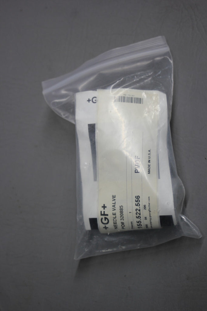 NEW +GF+ PVDF CORROSION RESISTANT NEEDLE VALVE 155.522.556