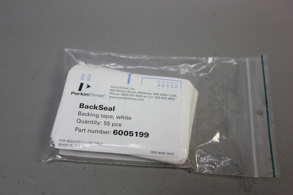 NEW 55- Perkin Elmer 6005199 White BackSeal 96/384 Microplate Backing Tape