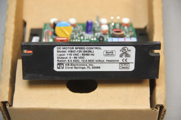 NEW KB DC MOTOR SPEED CONTROL KBIC-120 (9429L)