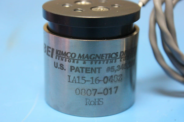Kimco Magnetics Cylindrical Frameless Linear Voice Coil Actuator LA15-16-048Z