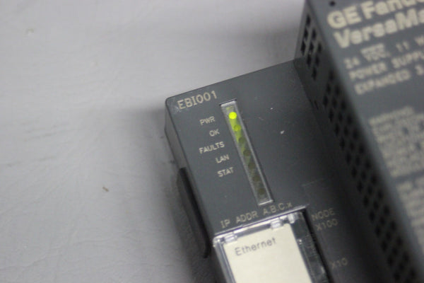 GE FANUC VERSAMAX ETHERNET PLC MODULE WITH POWER IC200EBI001-DE IC200PWR0