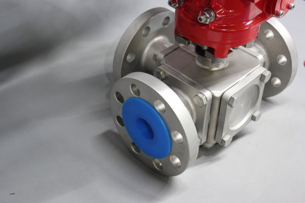 NEW TRIAC/AT CONTROLS 2" 3 WAY SS BALL VALVE WITH ACTUATOR ACTUATOR WE-1700
