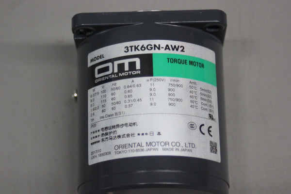 NEW ORIENTAL MOTOR TORQUE MOTOR 3TK6GN-AW2