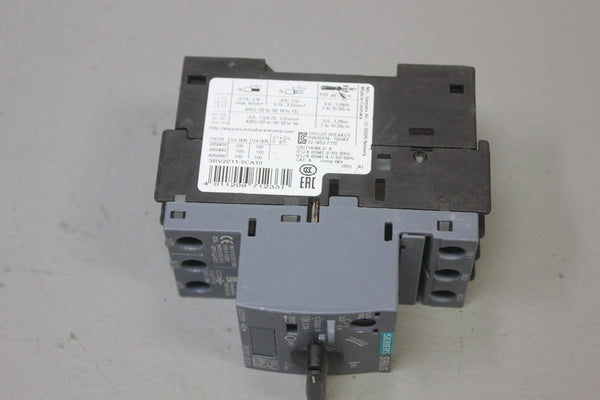 UNUSED SIEMENS MOTOR PROTECTOR/BREAKER 3RV2011-0CA10