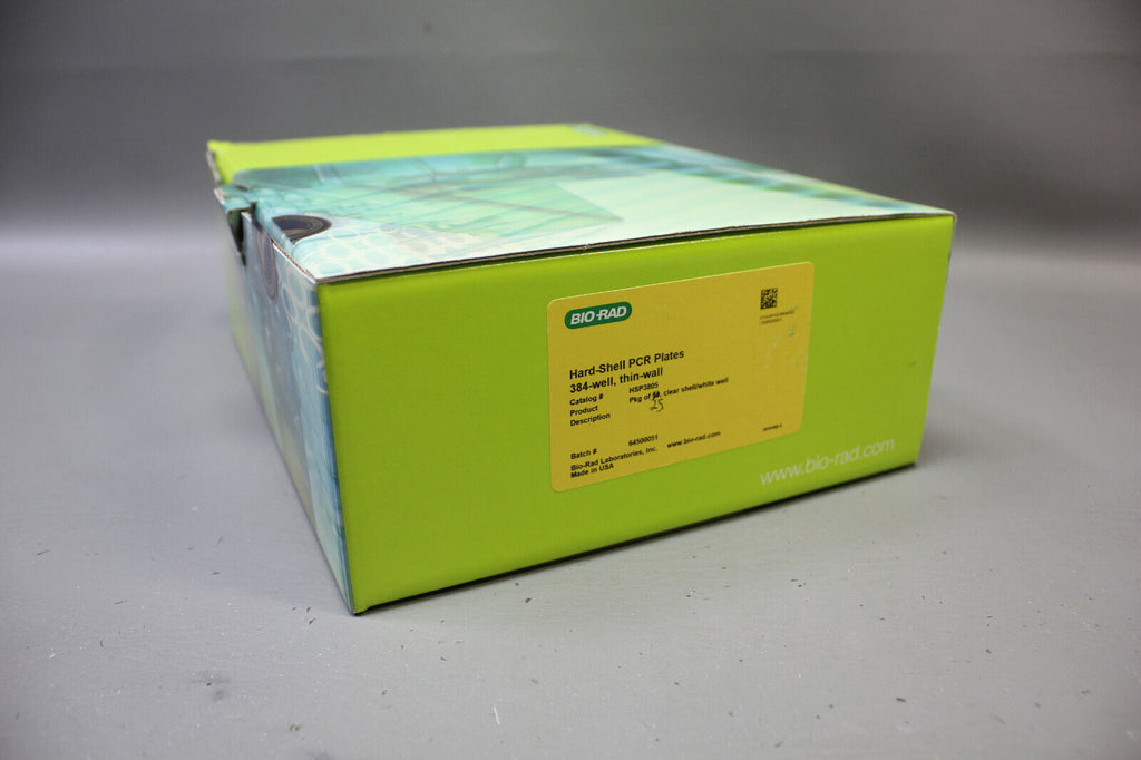 NEW BOX 25 BIO-RAD HARD-SHELL 384 WELL THIN WALL PCR PLATES 50uL HSP3805