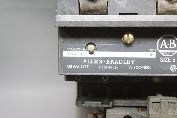 ALLEN BRADLEY SIZE 5 MOTOR STARTER  709-F0B103 K