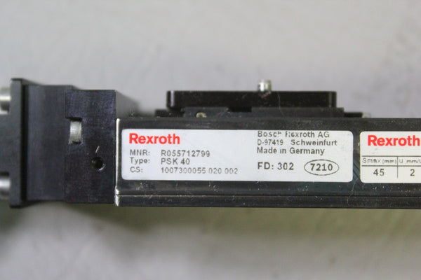 REXROTH PRECISION LINEAR ACTUATOR MODULE & YASKAWA SERVO MOTOR PSK40 SGMM-A3S312