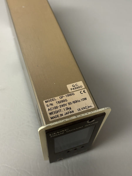 ULVAC PIRANI VACUUM GAUGE DIGITAL DISPLAY GP-1000G