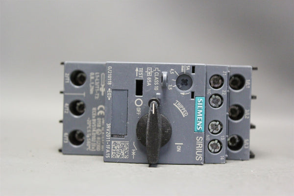 Unused SIEMENS SIRIUS CIRCUIT BREAKER 3RV2011-1FA15