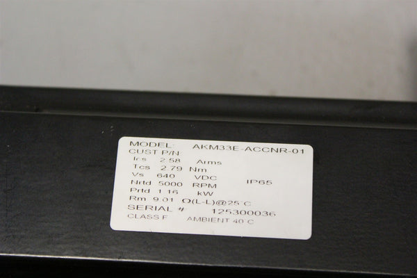 KOLLMORGEN PM SERVO MOTOR AKM33E-ACCNR-01