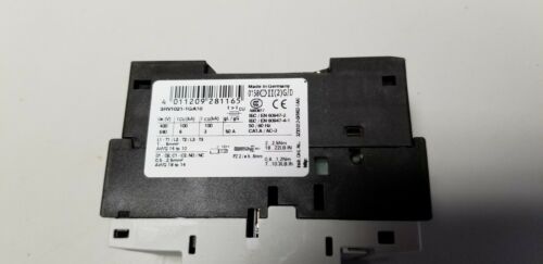 New Siemens Circuit Breaker 4.5-6.3 3RV1021-1GA10 Motor Control Protection