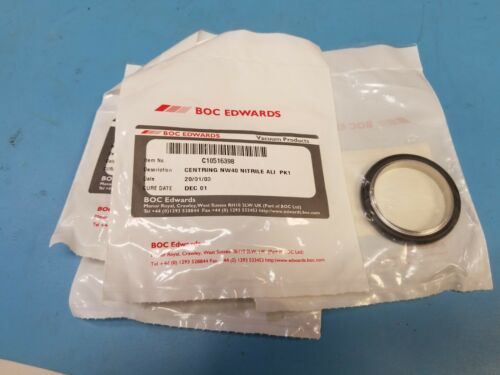 (4) New Edwards NW40 Centring Ring Nitrile Al Pk1