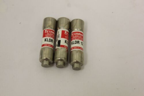 Lot 3 Littlefuse KLDR 12 Time Delay Fuse Fuses