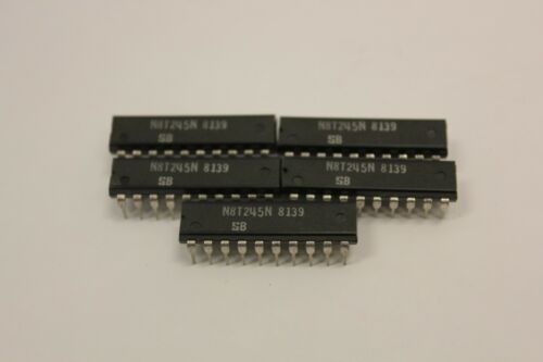 LOT OF 5 , 20 PIN N8T245N 8139 Dip-20 sockets NEW