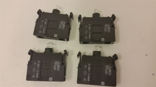 4 MOELLER LED LIGHT MODULES FOR PILOT LIGHT/PUSHBUTTON M22-LED-W