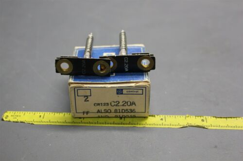 2 GE OVERLOAD RELAY HEATERS THERMAL UNIT CR123 C2.20A
