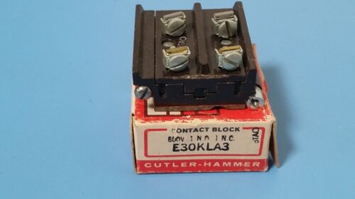 CUTLER HAMMER CONTACT BLOCK E30KLA3