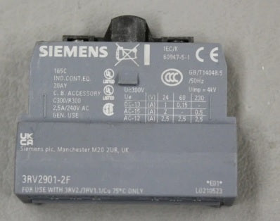 SIEMENS 3RV2901-2F CONTACT BLOCK