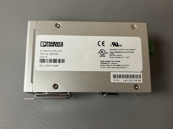 Phoenix Contact FL SWITCH SFN 8TX 8-Port Ethernet Switch